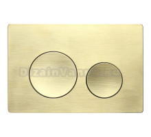 Кнопка смыва для унитаза Veconi Flush V2 пластик, цвет золото брашинг