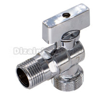 Шаровой кран СТМ CAMF1212 для бытовых приборов, угловой, с отражателем, 1/2\