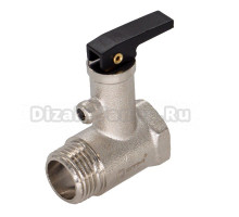 Предохранительный клапан СТМ CRVP6B12 для бойлера, с курком, 1/2" ВРx1/2" НР, 6 бар