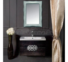 Мебель для ванной комнаты Armadi Art NeoArt 80 black wood с ручками Ajur хром