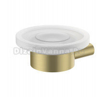 Мыльница IDDIS Petite PETG0SGi42 настенная, стеклянная, золотая