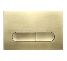 Кнопка смыва для унитаза Veconi Flush V3 пластик, цвет золото брашинг