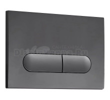 Кнопка смыва для унитаза Veconi Flush V3 пластик, цвет оружейная сталь