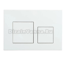 Кнопка смыва для унитаза Veconi Flush V4 пластик, цвет белый глянец