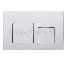 Кнопка смыва для унитаза Veconi Flush V4 пластик, цвет хром глянец