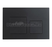 Кнопка смыва для унитаза Veconi Flush V4 пластик, цвет матовый черный