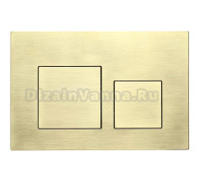 Кнопка смыва для унитаза Veconi Flush V4 пластик, цвет золото брашинг