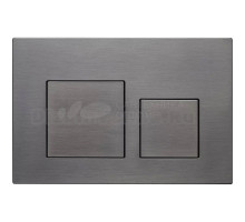 Кнопка смыва для унитаза Veconi Flush V4 пластик, цвет оружейная сталь