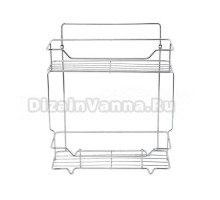 Полка Milardo Grid GRICS2CM44 хром глянцевый