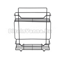 Полка Milardo Grid GRICS2BM44 черный матовый
