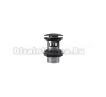 Донный клапан для раковины IDDIS Slide SLIGM1Wi88 с переливом, матовый графит