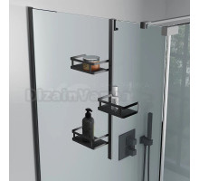 Полка Veconi Moderno MD-B-C9 матовая черная