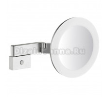 Косметическое зеркало Timo Petruma 15276/13 с подсветкой, настенное, с увеличением, матовый никель