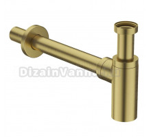 Сифон для раковины IDDIS Optima Home OPTMG00i84 32 мм, бутылочный, матовое золото