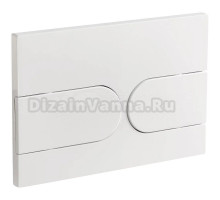 Кнопка смыва для унитаза Veconi Flush V6 пластик, цвет белый глянец
