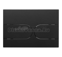 Кнопка смыва для унитаза Veconi Flush V6 пластик, цвет матовый черный