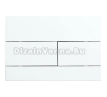 Кнопка смыва для унитаза Veconi Flush V7 пластик, цвет белый глянец