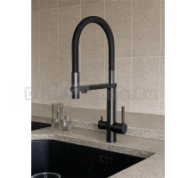 Cмеситель для кухни с подключением фильтра Кnotlor SS-15/GM, вороненая сталь