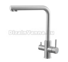 Cмеситель для кухни с подключением фильтра Кnotlor SS-08, сатин