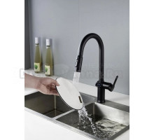 Cмеситель для кухни с индикатором температуры Кnotlor KN-100/BL, черный