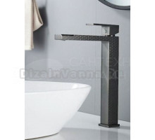 Смеситель для раковины высокий Knotlor KN-24/GMP, графит