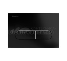 Кнопка смыва для унитаза Knotlor BIS101BL пластик, цвет матовый черный