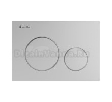 Кнопка смыва для унитаза Knotlor BIS104WYC пластик, цвет матовый белый