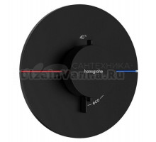 Термостатический смеситель встраиваемый Hansgrohe ShowerSelect Comfort S 15559670 С ВНУТРЕННЕЙ ЧАСТЬЮ, черный матовый