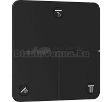 Переключатель потоков Hansgrohe ShowerSelect Comfort Q 15587670 на три потребителя, черный матовый