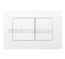 Кнопка смыва для унитаза Veconi Flush V8 пластик, цвет белый глянец