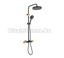Душевая стойка Oulin Bath OL-HT-2318 черный, медный