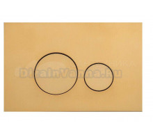 Кнопка смыва для унитаза Splendy Stable Rest SR302TMGM пластик, цвет брашированное золото