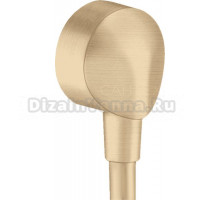 Шланговое подключение Hansgrohe FixFit E 27454140 шлифованная бронза