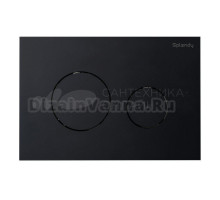 Кнопка смыва для унитаза Splendy Stable Rest SR302TMBM пластик, цвет матовый черный