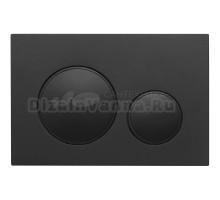 Кнопка смыва для унитаза Veconi Flush V10 FLV10-B пластик, цвет матовый черный