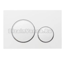 Кнопка смыва для унитаза Veconi Flush V10 FLV10-WC пластик, цвет матовый белый