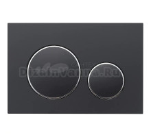 Кнопка смыва для унитаза Veconi Flush V10 FLV10-BC пластик, цвет матовый черный