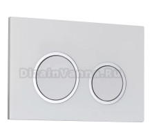 Кнопка смыва для унитаза Veconi Flush V11 пластик, цвет белый глянец