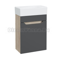 Тумба под раковину без столешницы DIWO Архангельск 40 подвесная, дуб сонома, антрацит