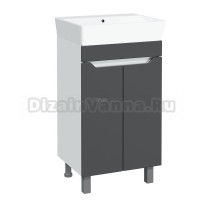 Тумба под раковину без столешницы DIWO Архангельск 50 белая, антрацит