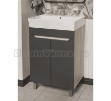 Тумба под раковину без столешницы DIWO Архангельск 60 дуб сонома, антрацит