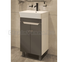 Тумба с раковиной DIWO Архангельск 50 белая, антрацит