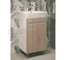 Тумба с раковиной DIWO Архангельск 50 белая, сонома