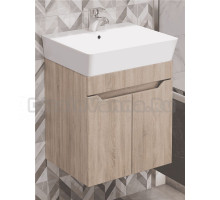Тумба с раковиной DIWO Архангельск 50 подвесная, дуб сонома, сонома