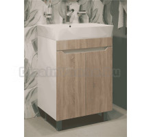 Тумба с раковиной DIWO Архангельск 60 белая, сонома