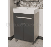 Тумба с раковиной DIWO Архангельск 60 дуб сонома, антрацит