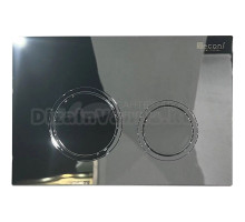 Кнопка смыва для унитаза Veconi Flush V11 пластик, цвет хром глянец