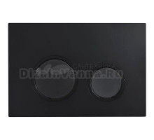 Кнопка смыва для унитаза Veconi Flush V11 пластик, цвет матовый черный