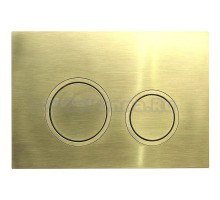 Кнопка смыва для унитаза Veconi Flush V11 пластик, цвет золото брашинг