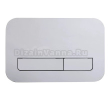 Кнопка смыва для унитаза Veconi Flush V12 пластик, цвет хром глянец